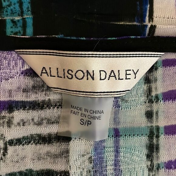 Allison Daley Abstract Multi-Color Print Sleeveless Top Size Small - Picture 9 of 10